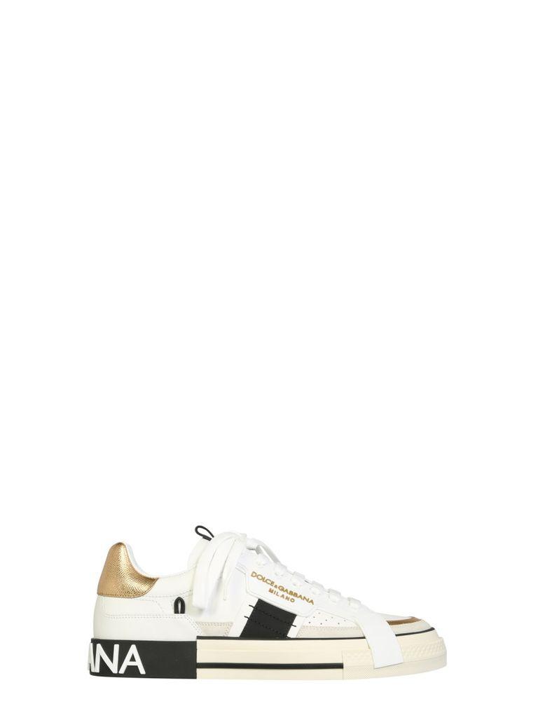 Dolce \u0026 Gabbana Leather 2.zero Custom Sneakers for Men - Lyst