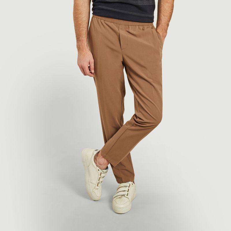 Samsøe & Samsøe Synthetic Smithy Elasticated Waist Trousers Caribou Samsoe  - Samsoe in Brown for Men - Lyst