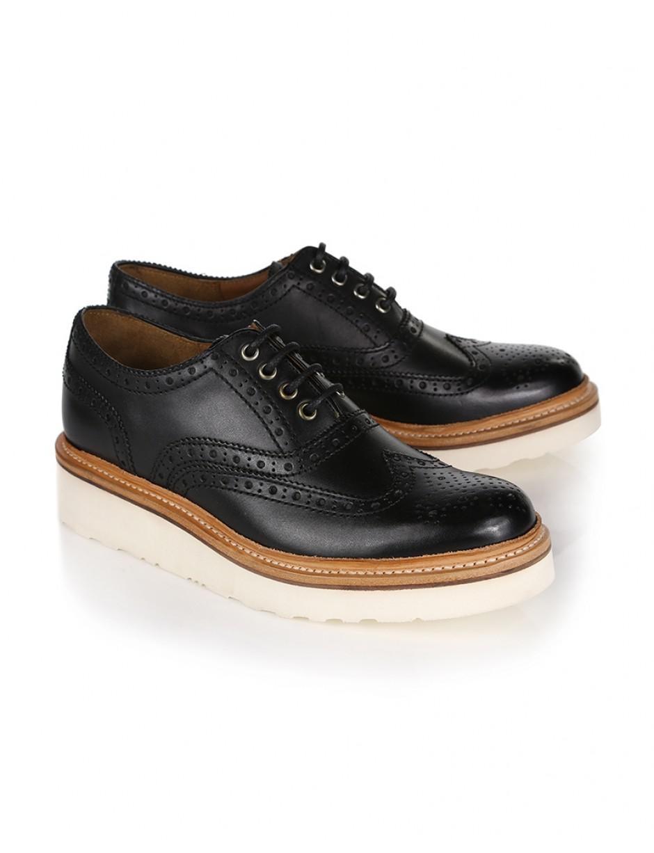 Emily Oxford Wedge Brogue Shoes 
