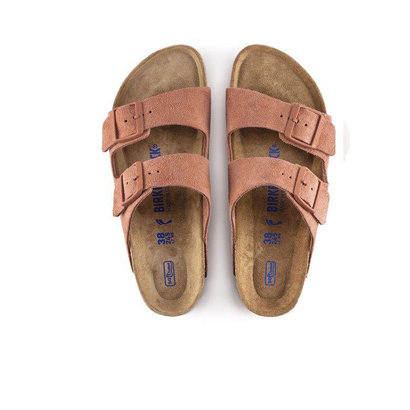 birkenstock earth red suede