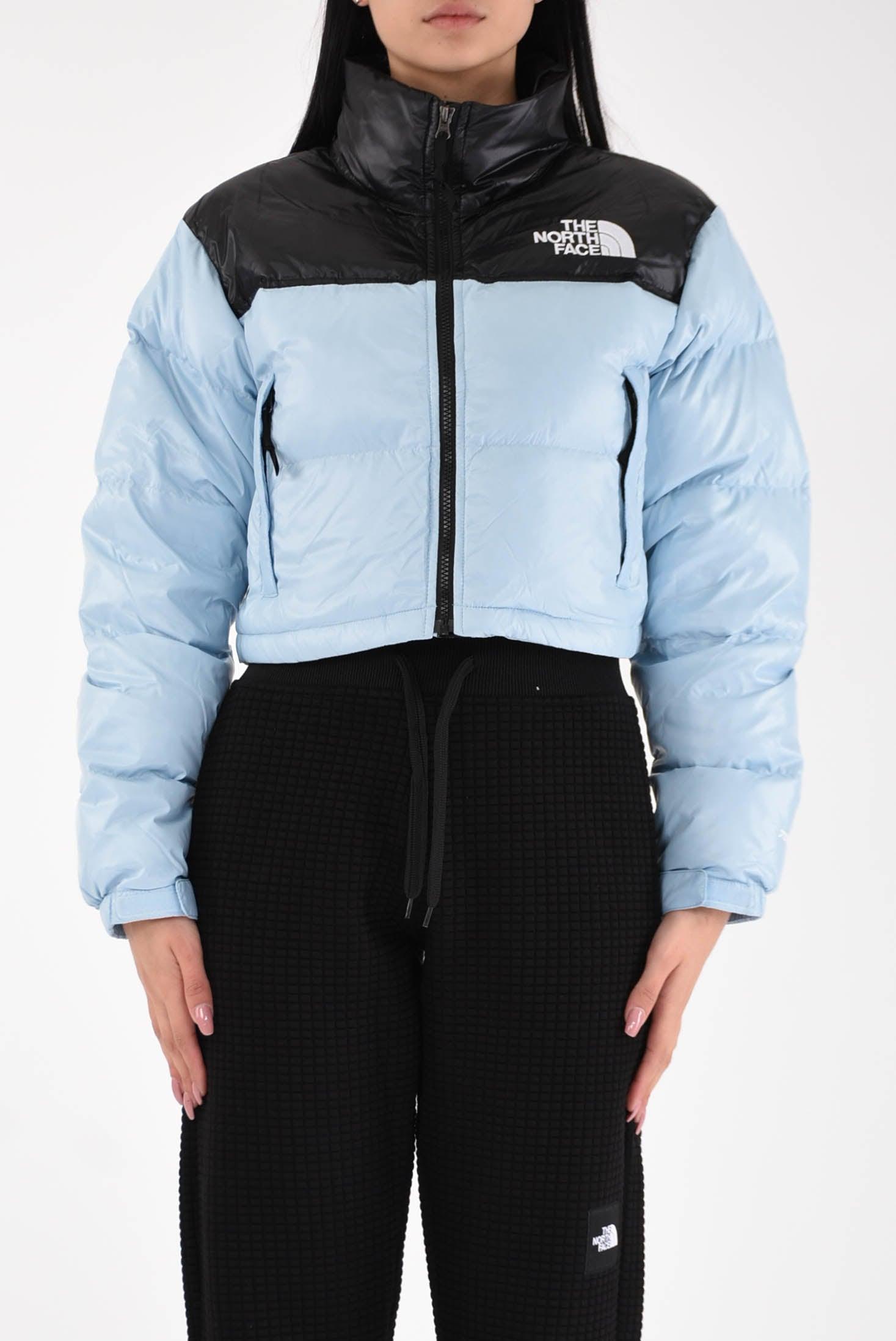 The North Face Synthetic Jacket Model Nuptse Short Jacket in Blue | Lyst