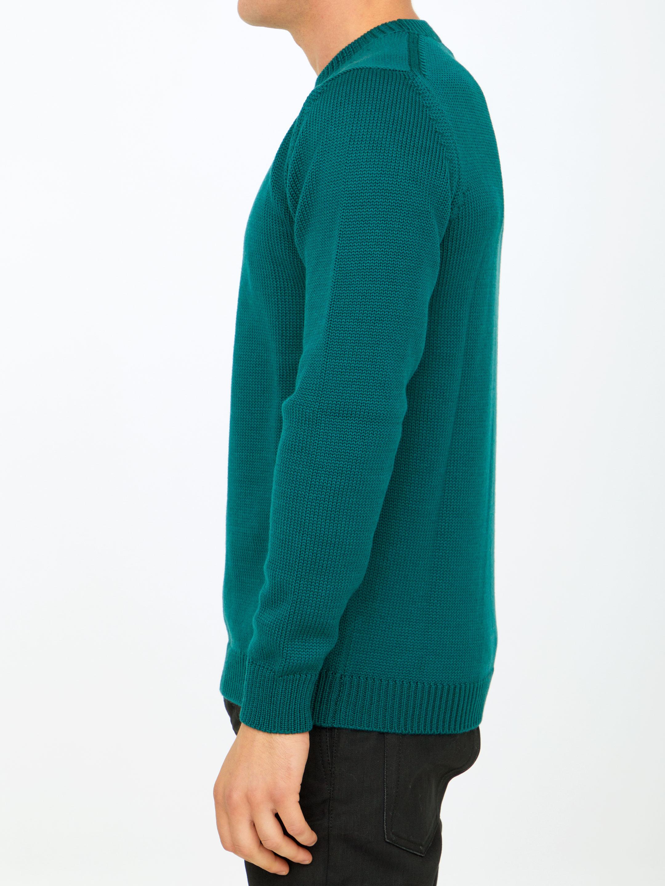 Roberto Collina Merino Wool Sweater in Green for Men | Lyst