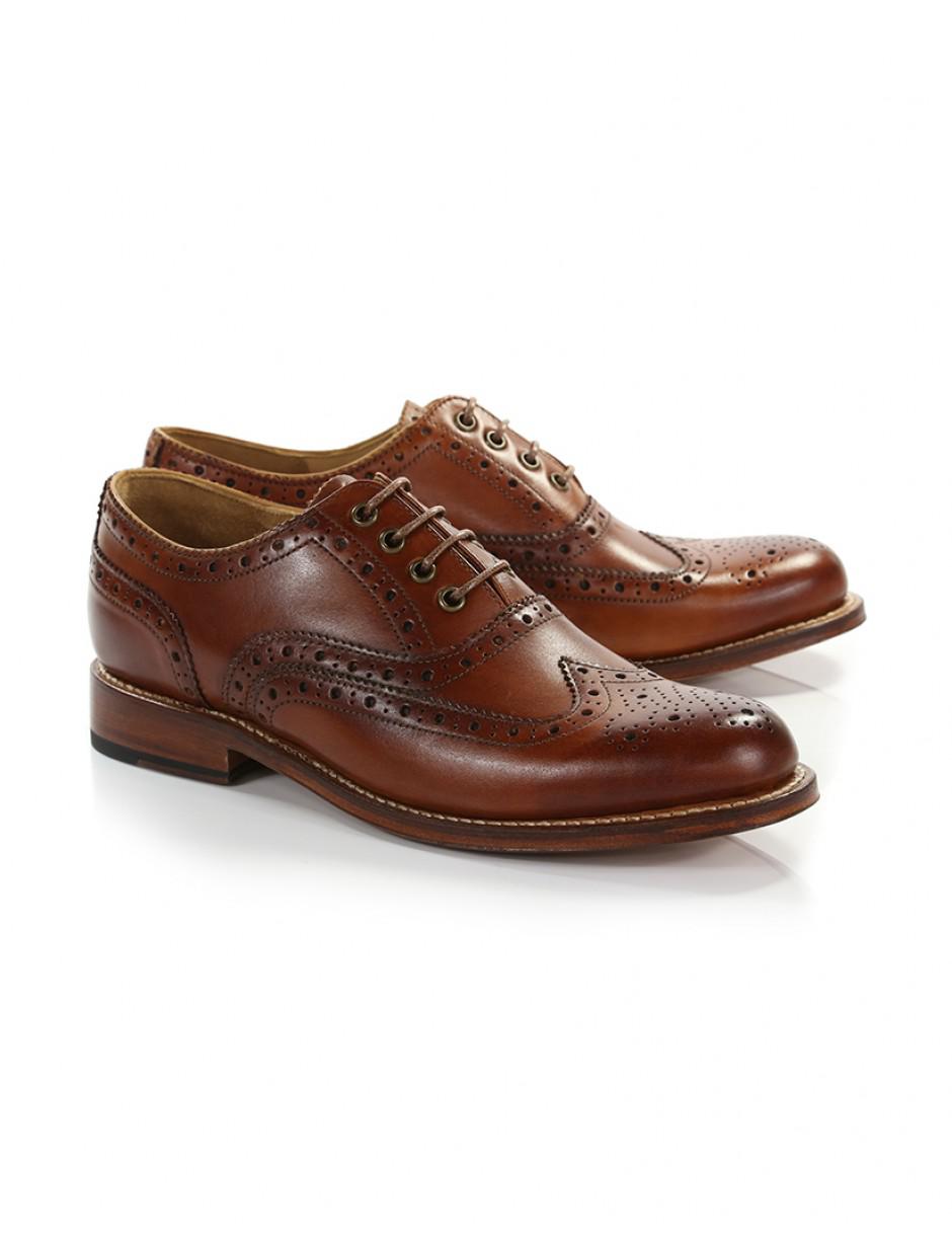 Grenson Women�s Rose Oxford Brogue Shoes in Brown Lyst