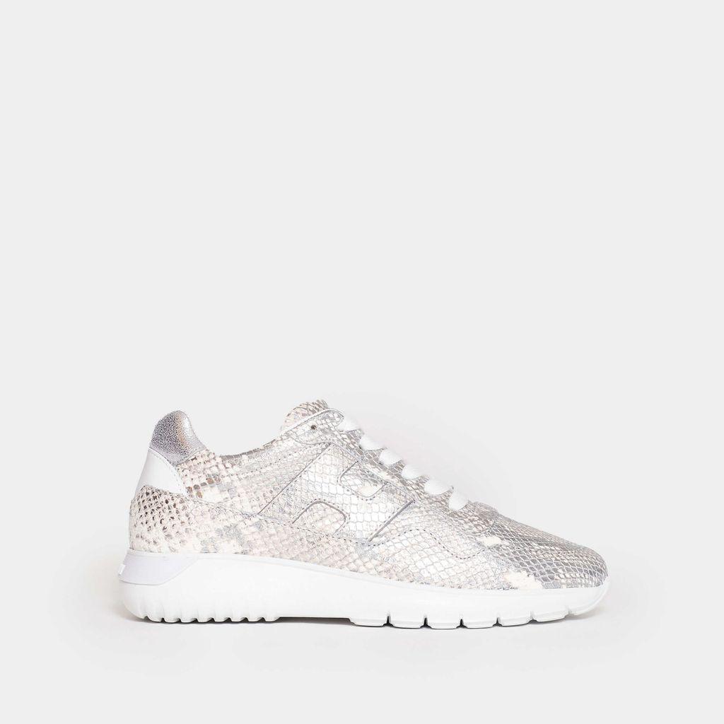 Hogan Sneakers Interactive3 In Pelle Stampa Pitone Beige Argento in Natural  | Lyst