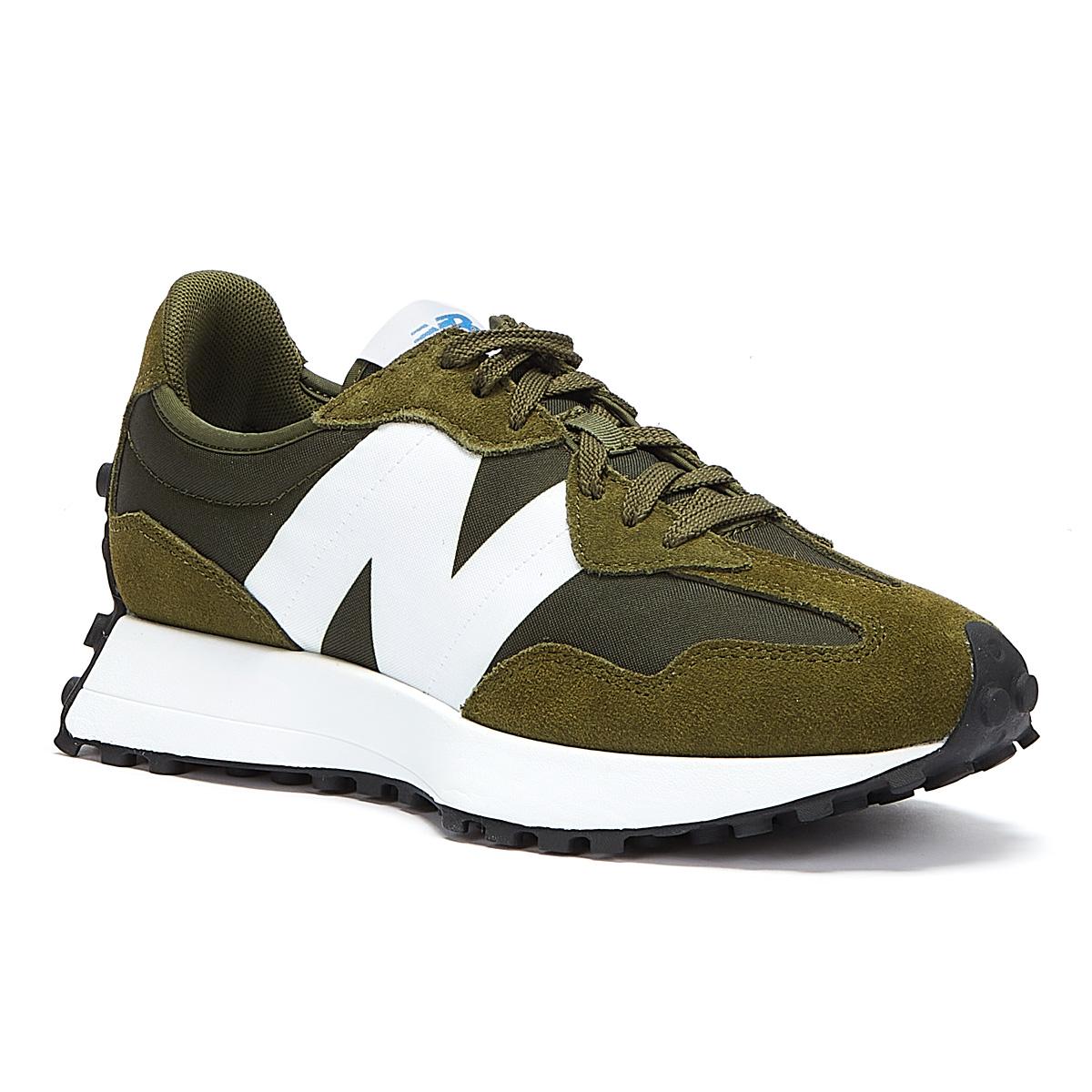 New Balance 327 Khaki Trainers in Green for Men | Lyst