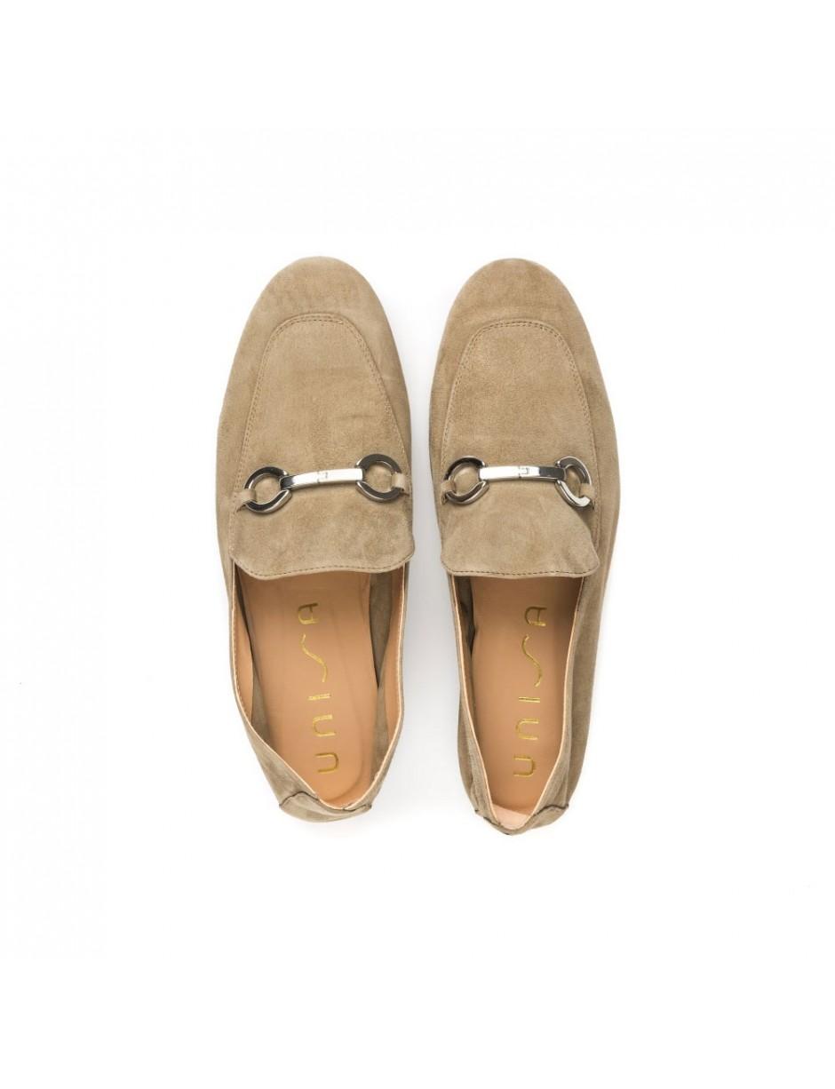 Unisa Suede Durito Loafer In Green Lyst