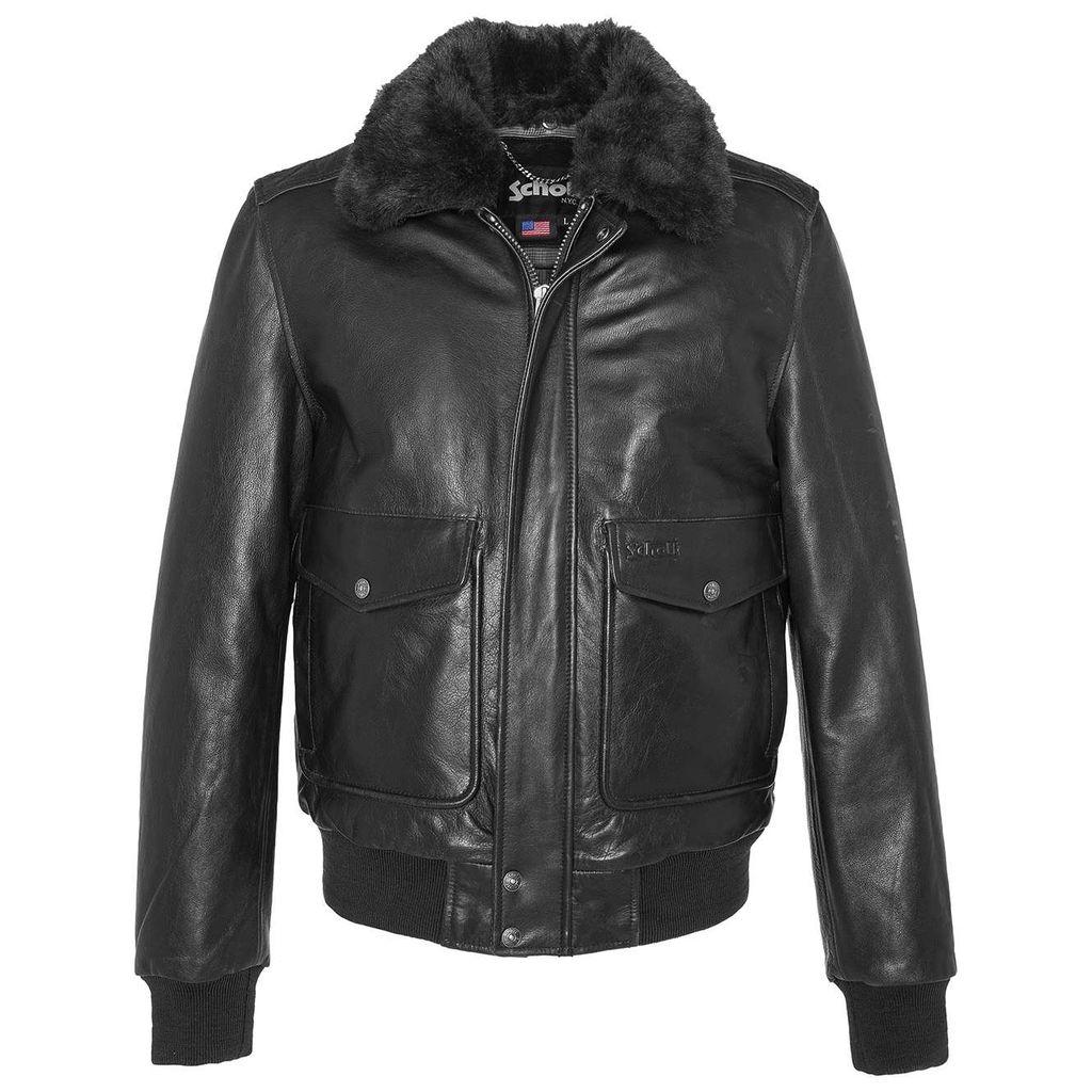 Schott Nyc Lc5331x Vintage Pilot Jacket Antic Black for Men - Lyst