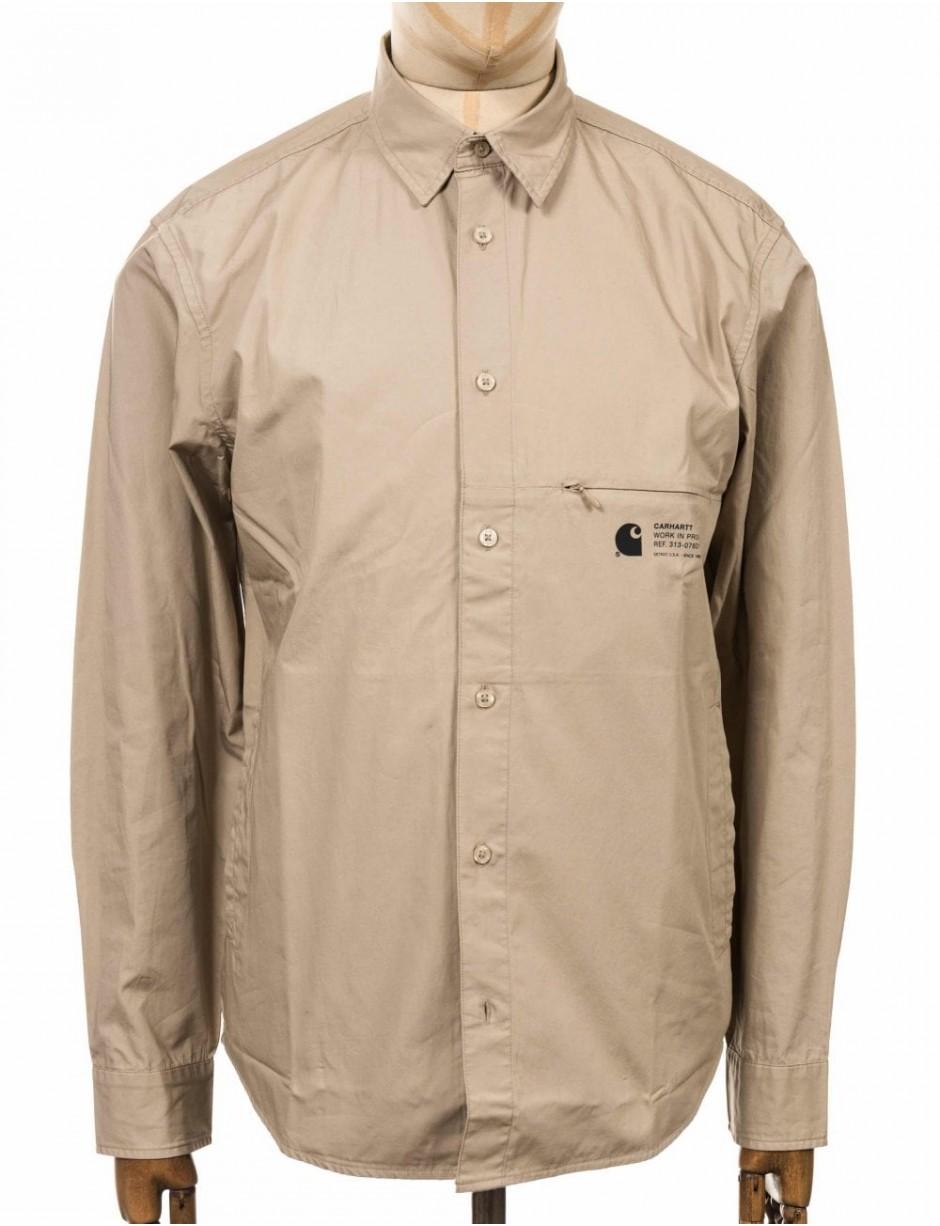Carhartt Cotton Wip L/s Coleman Shirt in Natural for Men | Lyst UK
