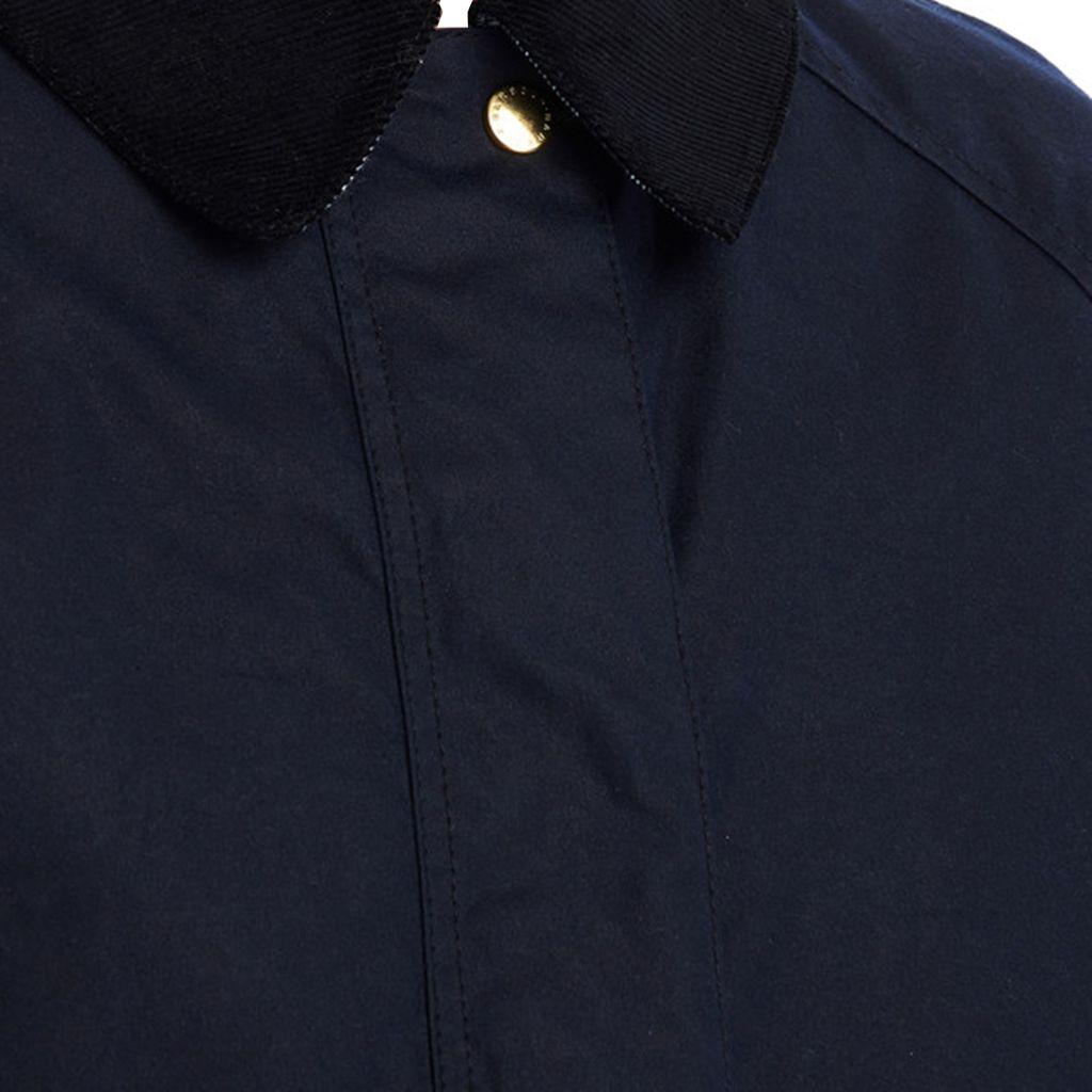 womens navy wax jacket