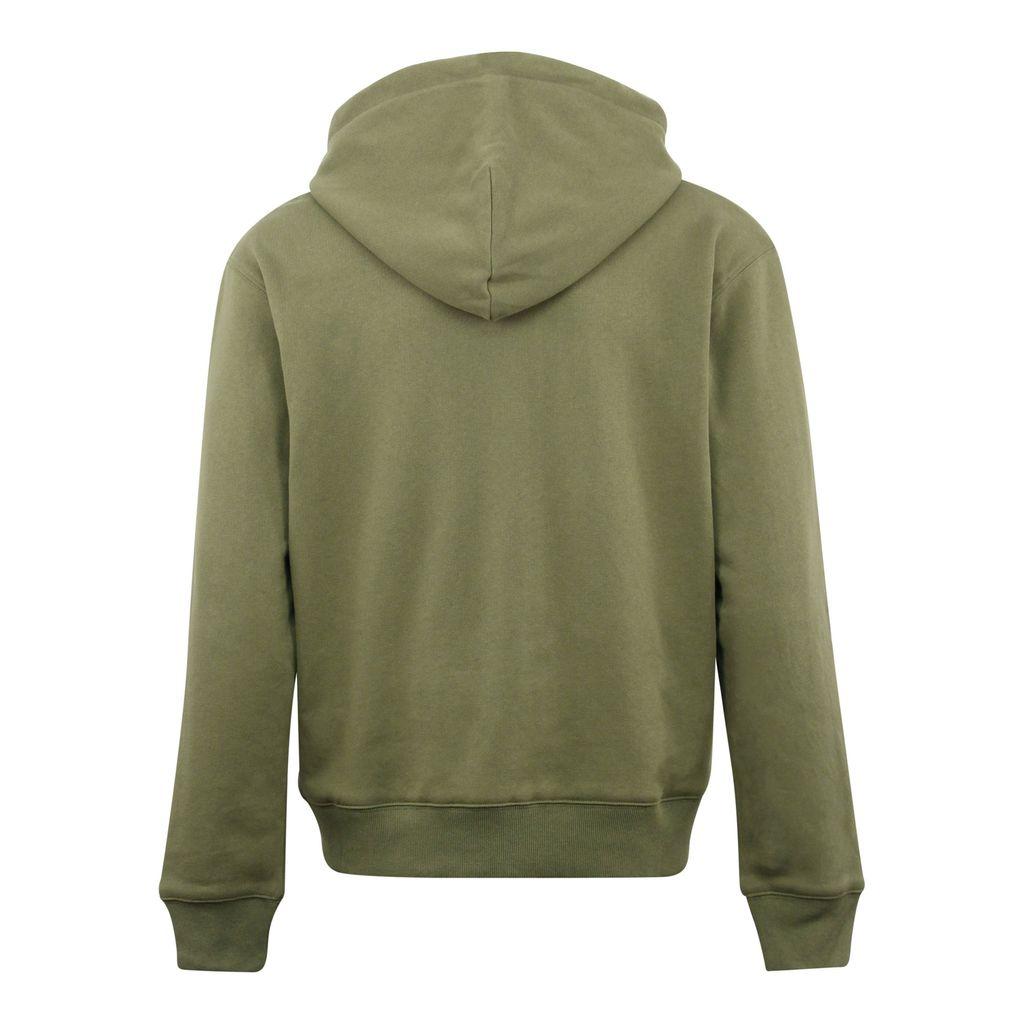 Stussy Cotton Stussy Thermal Zip Hoodie Green for Men - Lyst