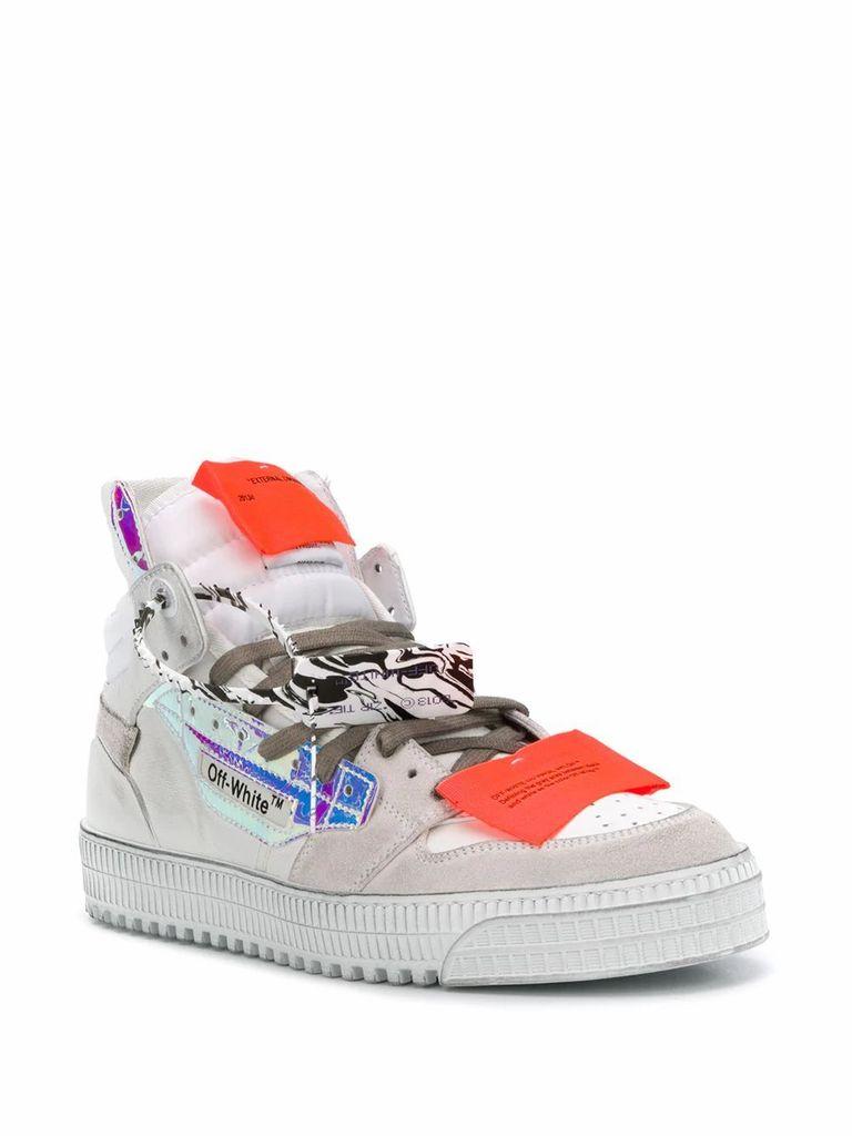 Off-White c/o Virgil Abloh Men's Omia065e20lea0020181 White Cotton Hi Top  Sneakers for Men - Lyst