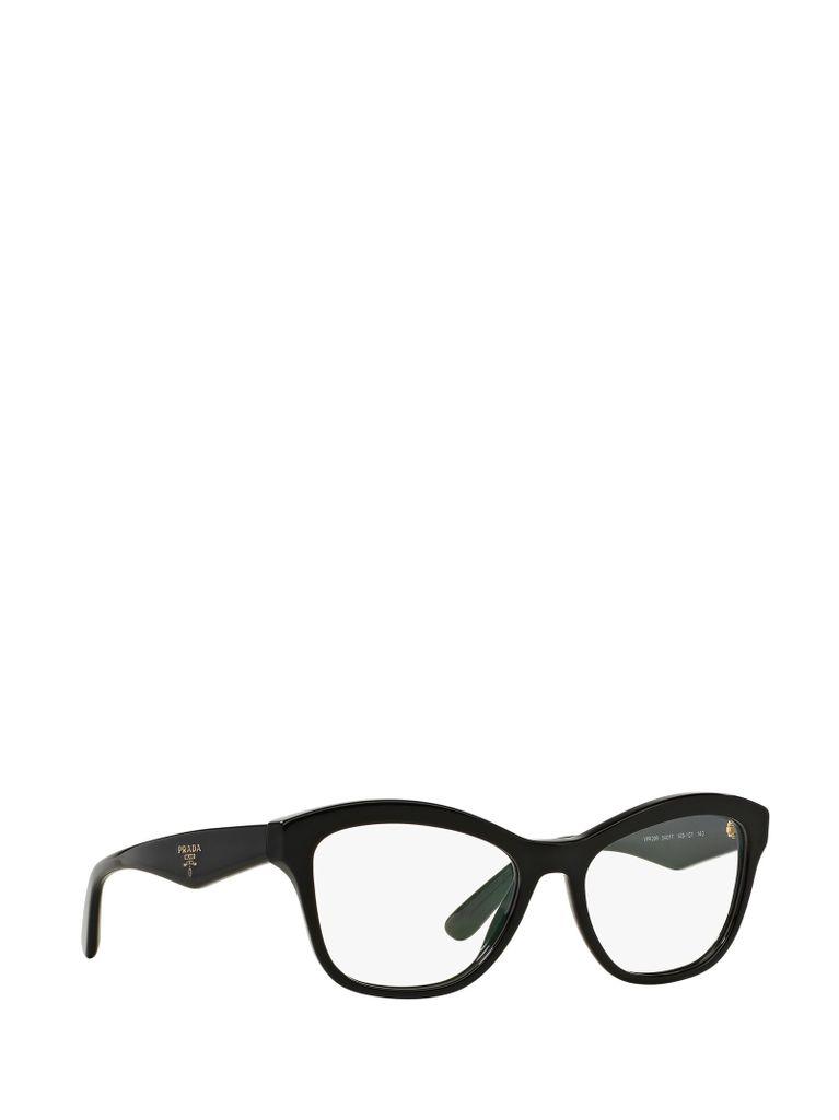 Prada Pr 29rv Female Eyeglasses in Black | Lyst