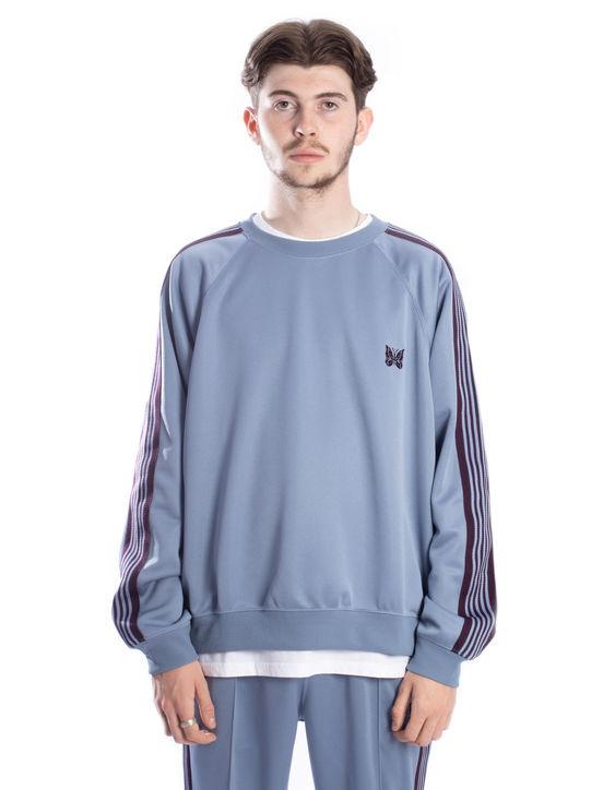 Needles Track Crew Neck Sweat in Blue for Men | Lyst