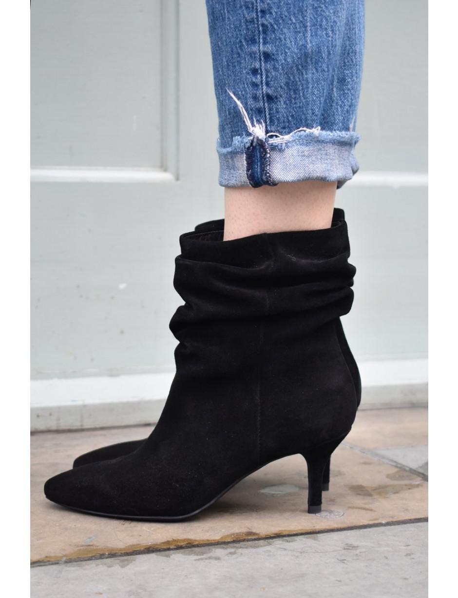 Shoe The Bear Agnete Slouchy Black Suede Boots - Lyst