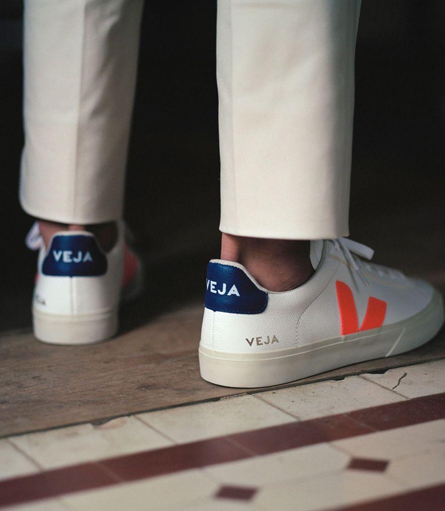 Veja Campo Leather | Orange-fluo Cobalt in White for Men - Save 33% - Lyst