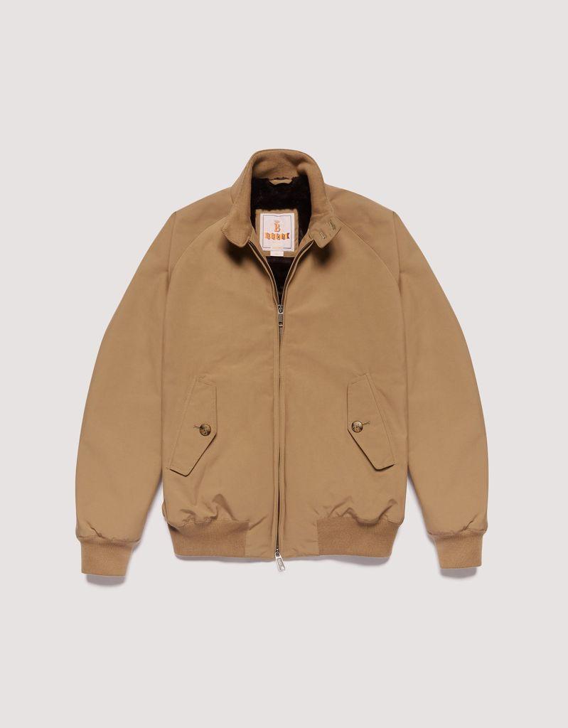 Baracuta G9 Authentic Fit Eco Fur Harrington Jacket - Tan in Brown for Men  - Lyst