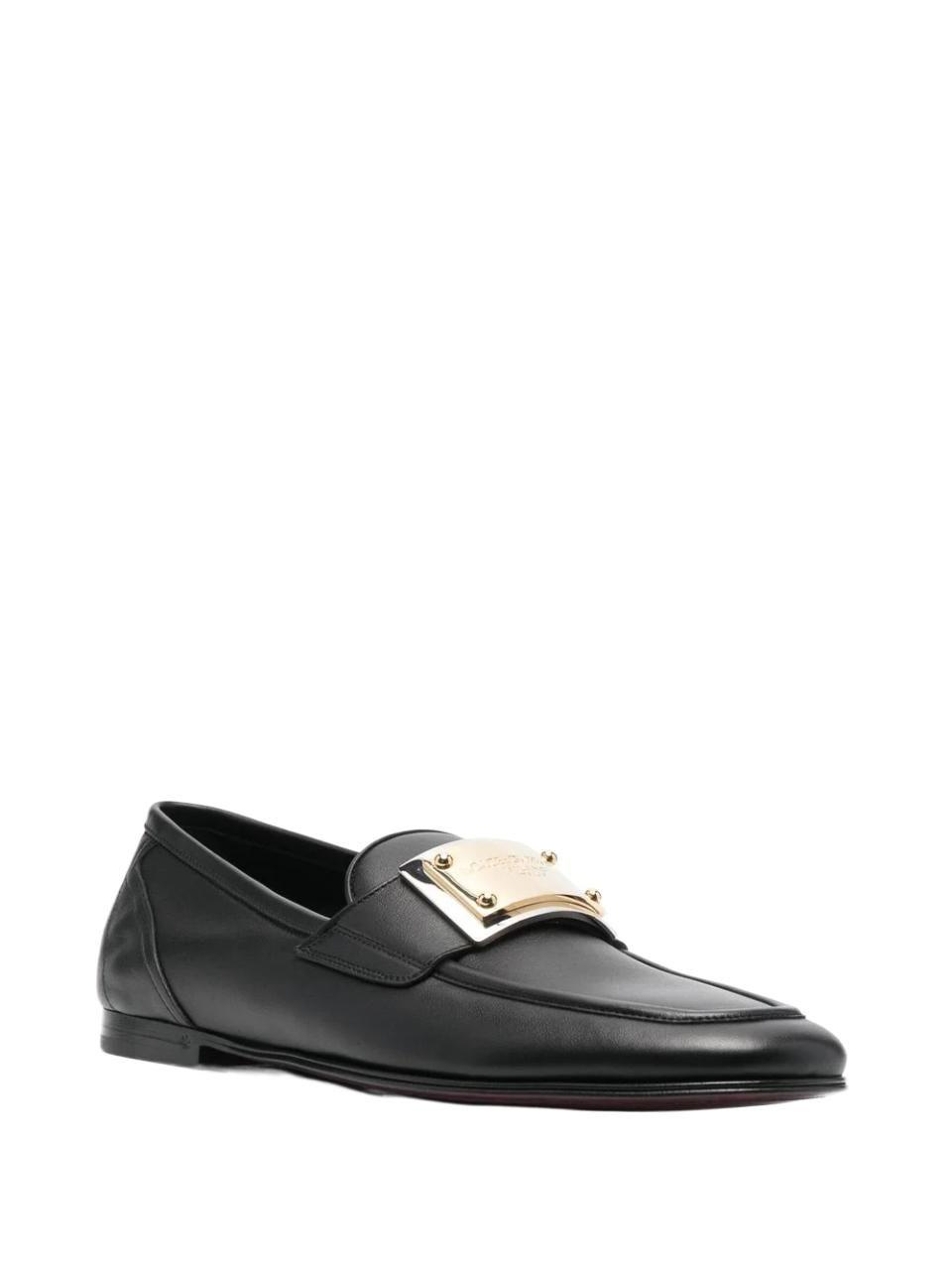 Mens Shoes Slip-on shoes Monk shoes Dolce & Gabbana Leather Brushed Calfskin Monk Strap Shoes in Black for Men 