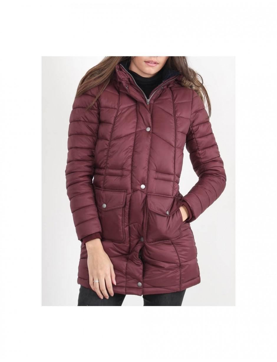 barbour hamble quilted coat burgundy