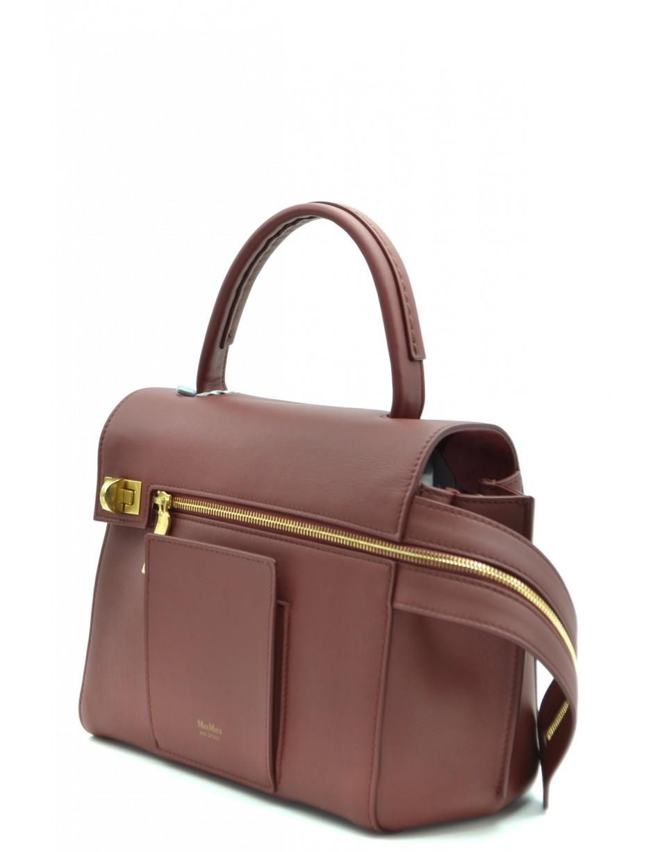 Max Mara Leather Shoulder Bag in Brown - Lyst