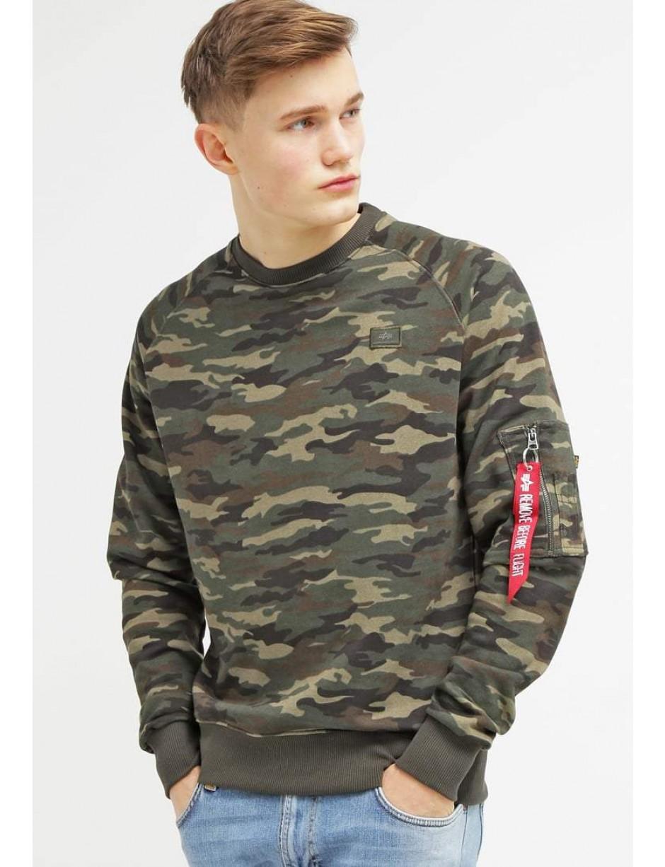 alpha industries camo sweatshirt