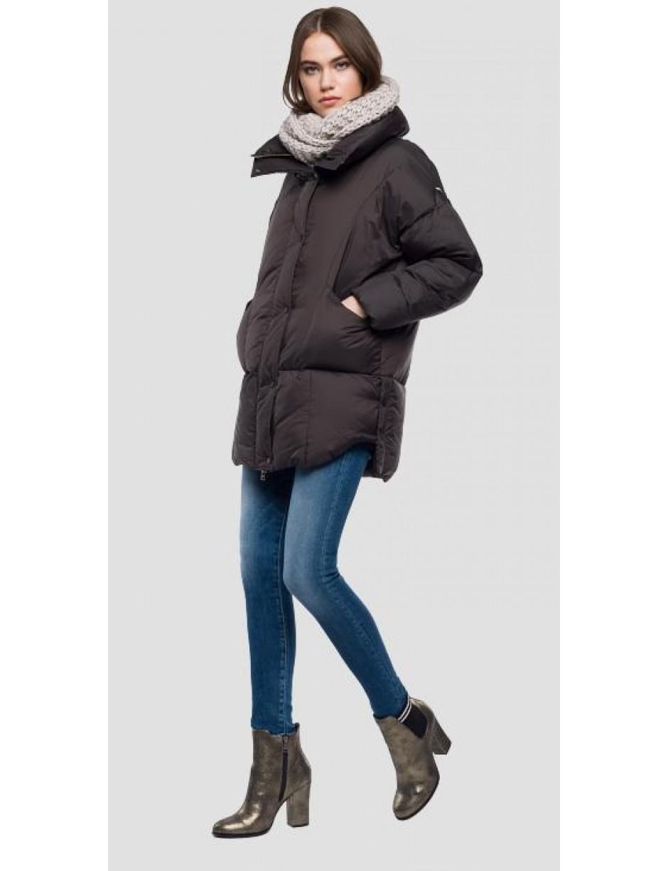 replay reversible thin down jacket