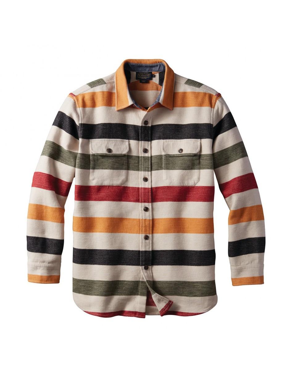 Pendleton Beach Shirt Glacier Stripe 