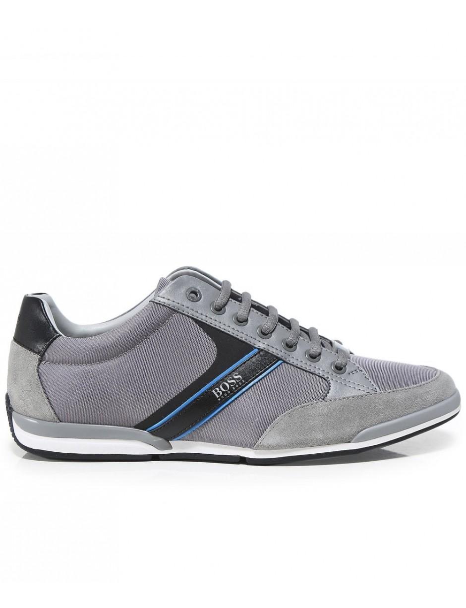 BOSS by Hugo Boss Synthetic Saturn_lowp_mx Trainers in Grey (Grey) for ...