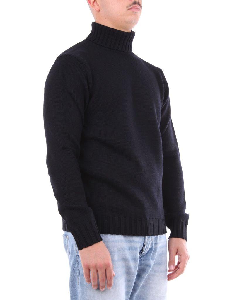 Heritage Wool Knitwear High Neck Men Black for Men - Lyst