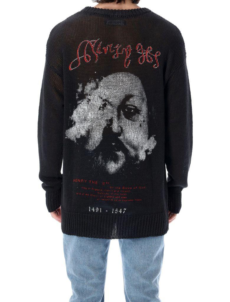 graphic print jumper