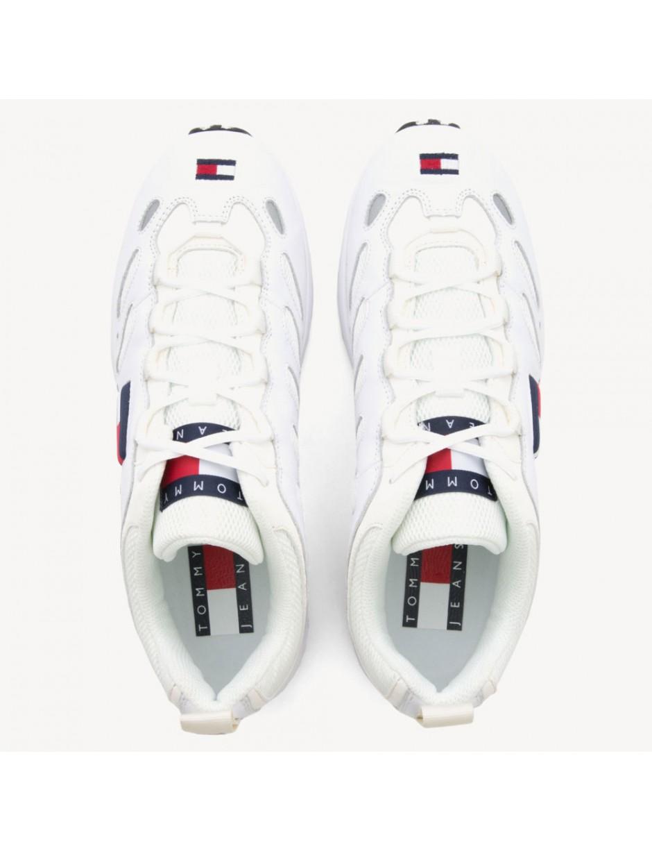 Tommy Hilfiger Denim Tommy Jeans Retro Trainers in White for Men | Lyst