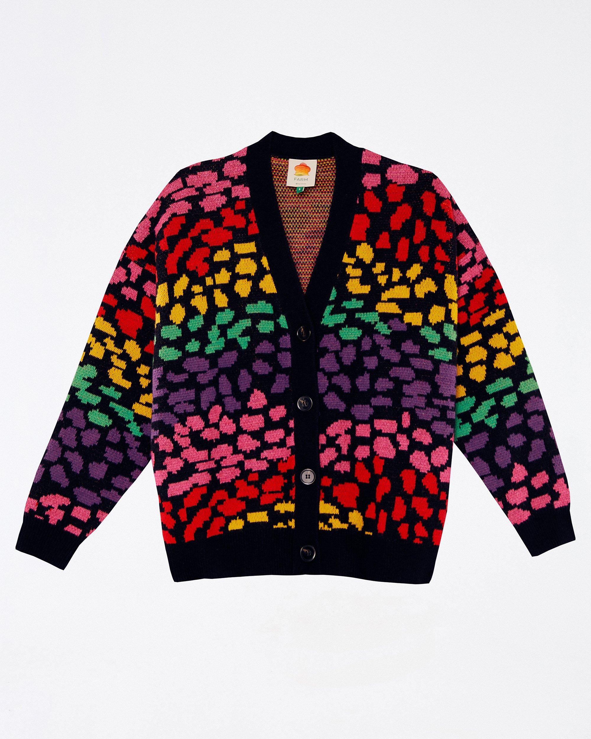 FARM Rio Rainbow Leopard Cardigan | Lyst