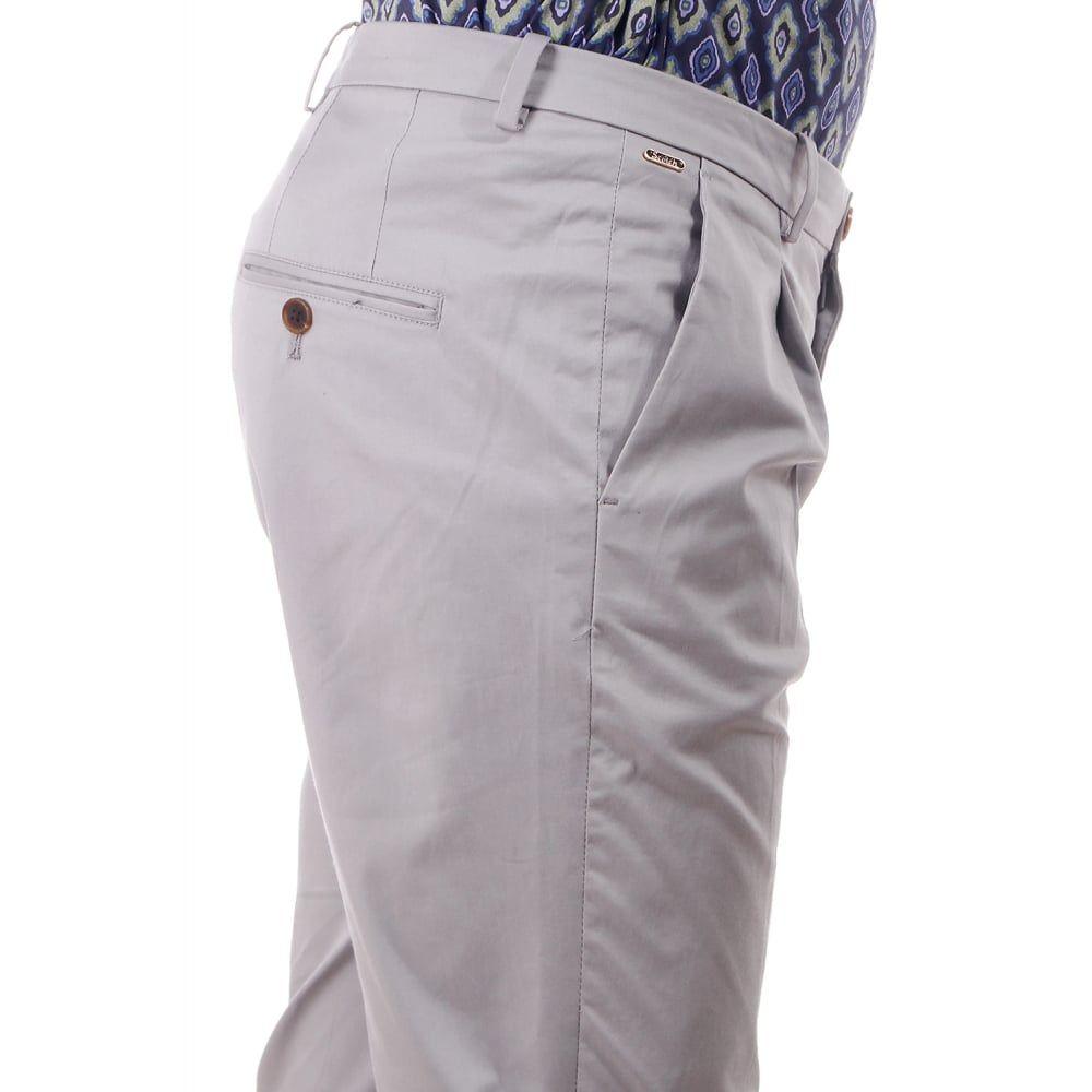 Scotch & Soda Scotch & Soda Chino Pant In Cotton Long Leg in Grey (Gray) for Men - Lyst