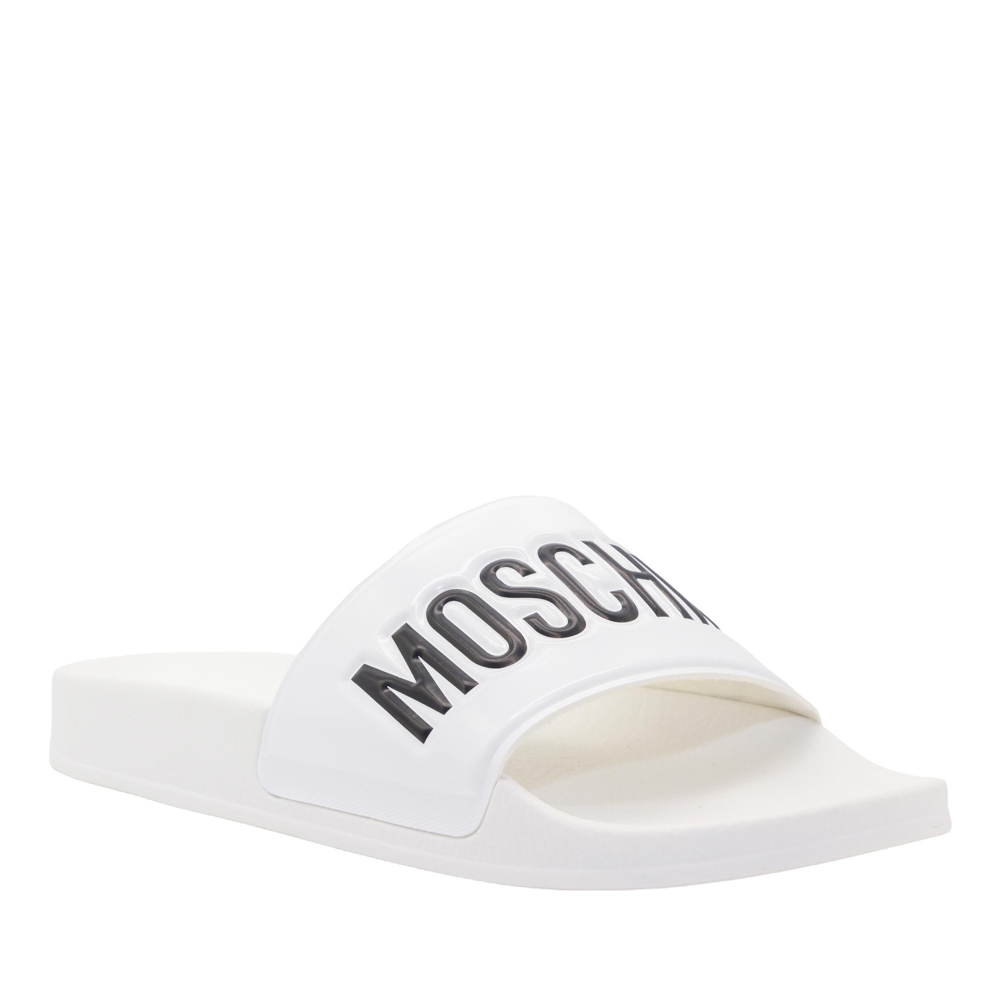 Moschino Couture Slippers in White for Men | Lyst