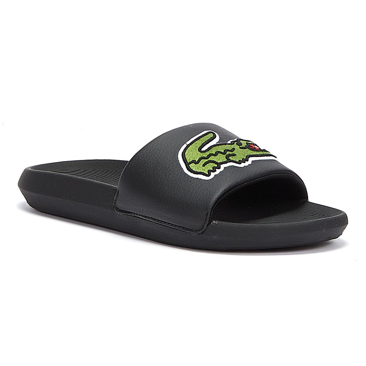 lacoste sandals black