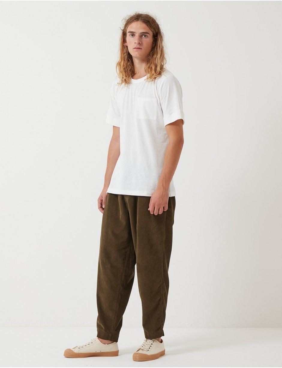 Cotton Pleated Track Pant (cord 