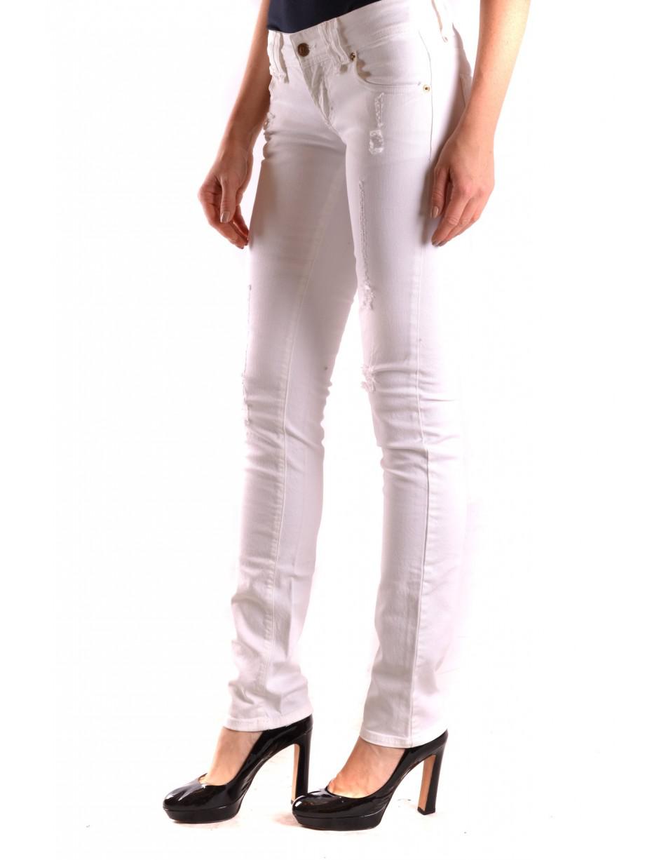 John Galliano Women's Mcbi130062o White Cotton Jeans Lyst