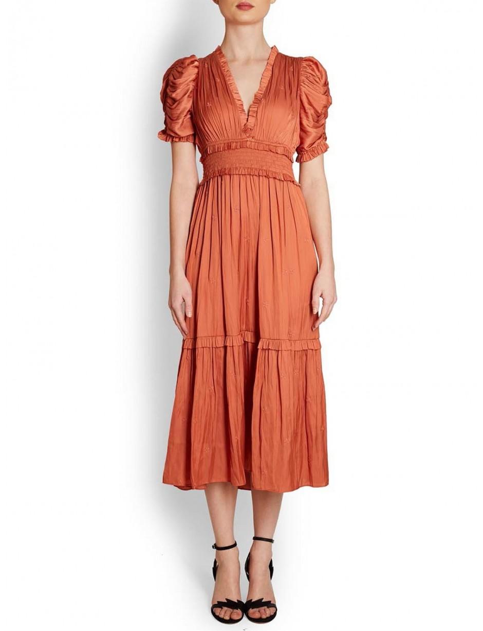 ulla johnson maya dress black