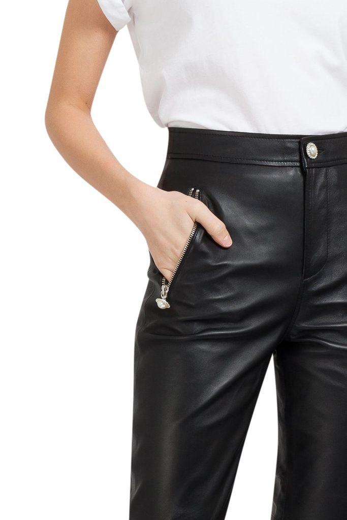 Custommade• High-waist Leather Trousers 