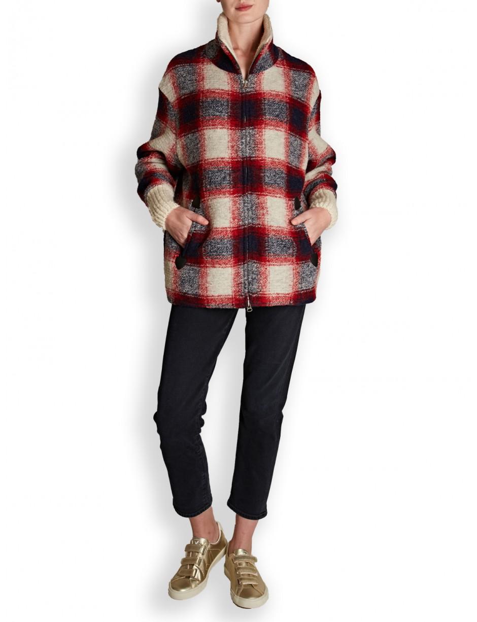isabel marant checked jacket