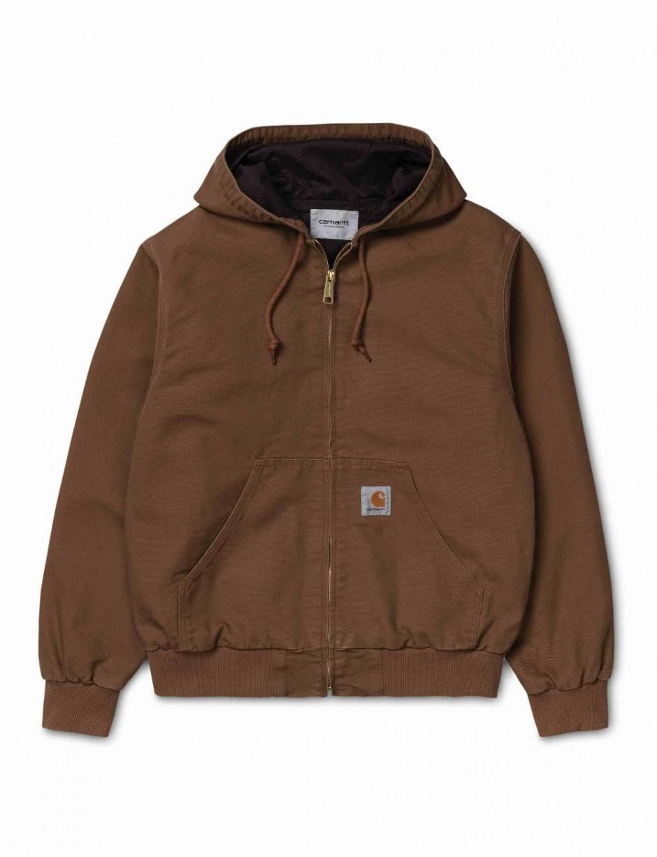 carhartt wip active jacket hamilton brown