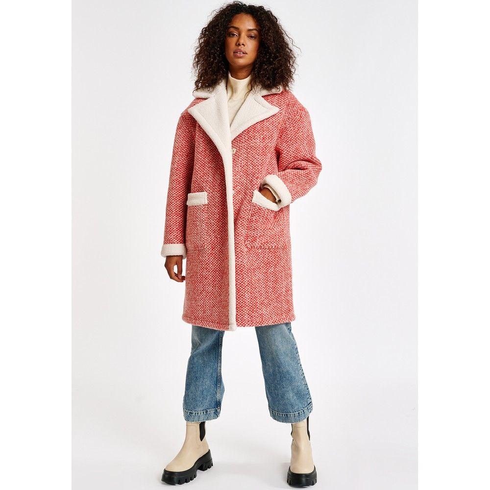 Essentiel Antwerp Antwerp Alida Wool Blend Coat - Coral Queen | Lyst