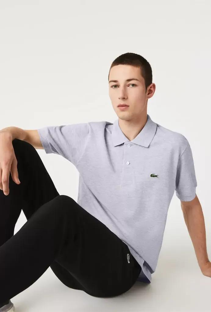 Lacoste Cotton Marl Classic Fit L.12.12 Polo Shirt in Grey (Grey) for Men |  Lyst Canada
