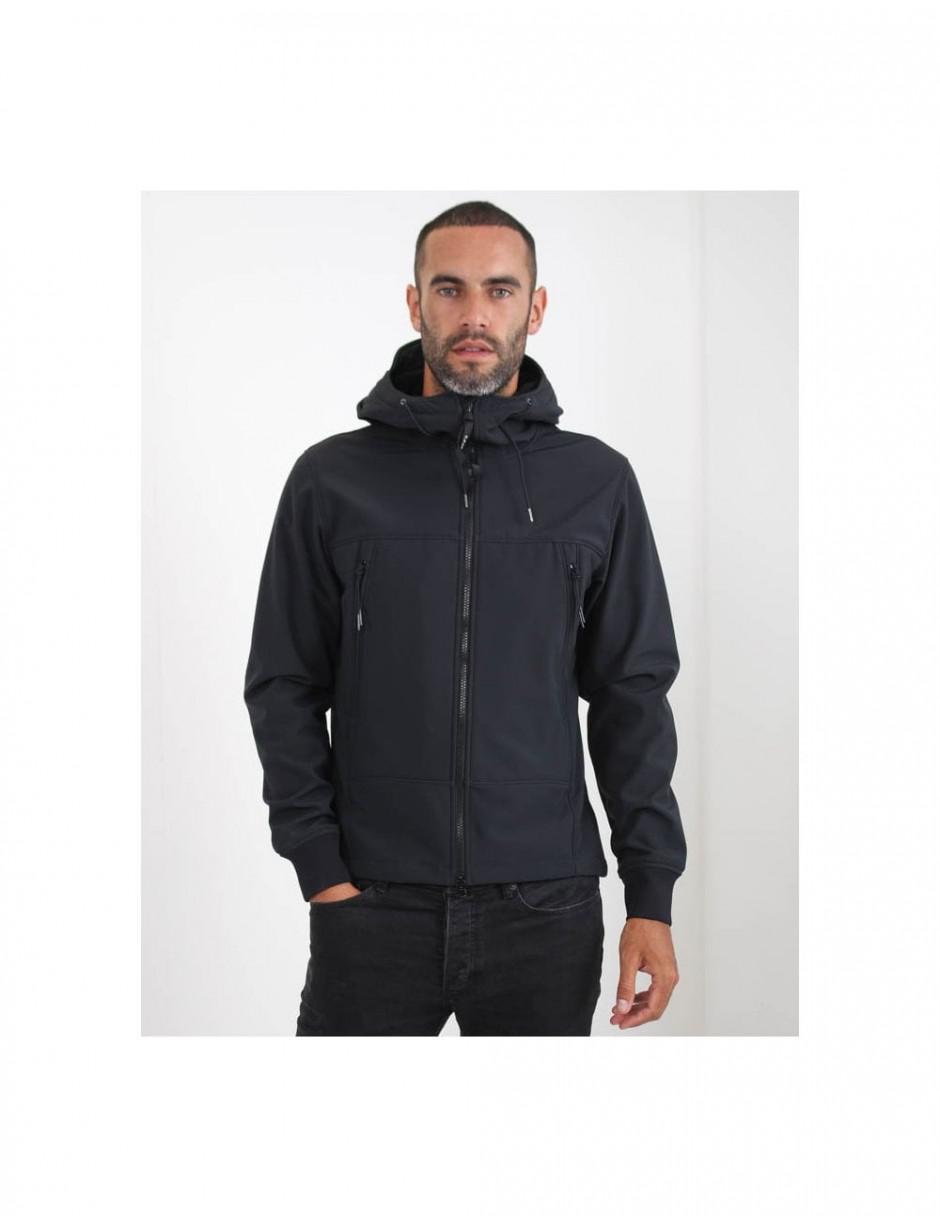 cp company soft shell black