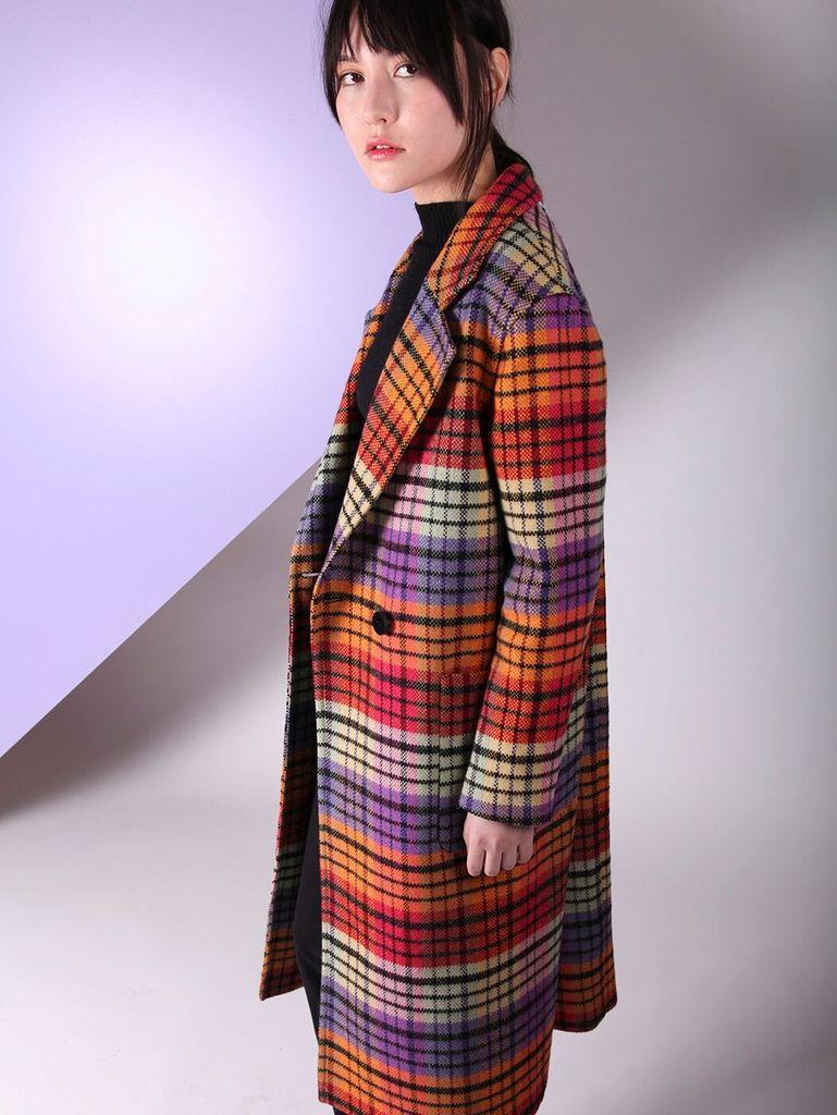 next bright check coat