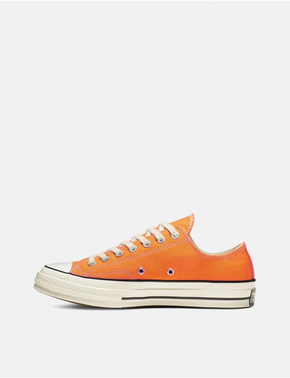 orange converse low tops