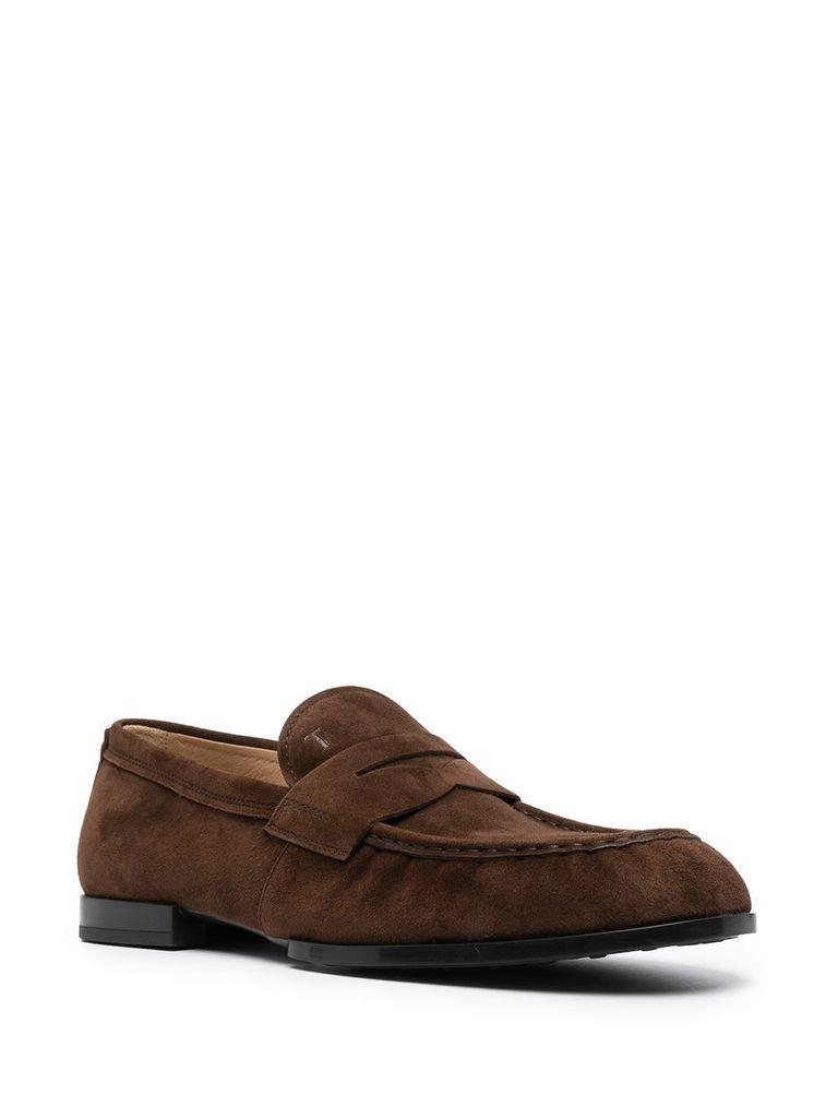 Tod's Men's Xxm02e0ec60oa6s610 Brown Leather Loafers for Men - Lyst