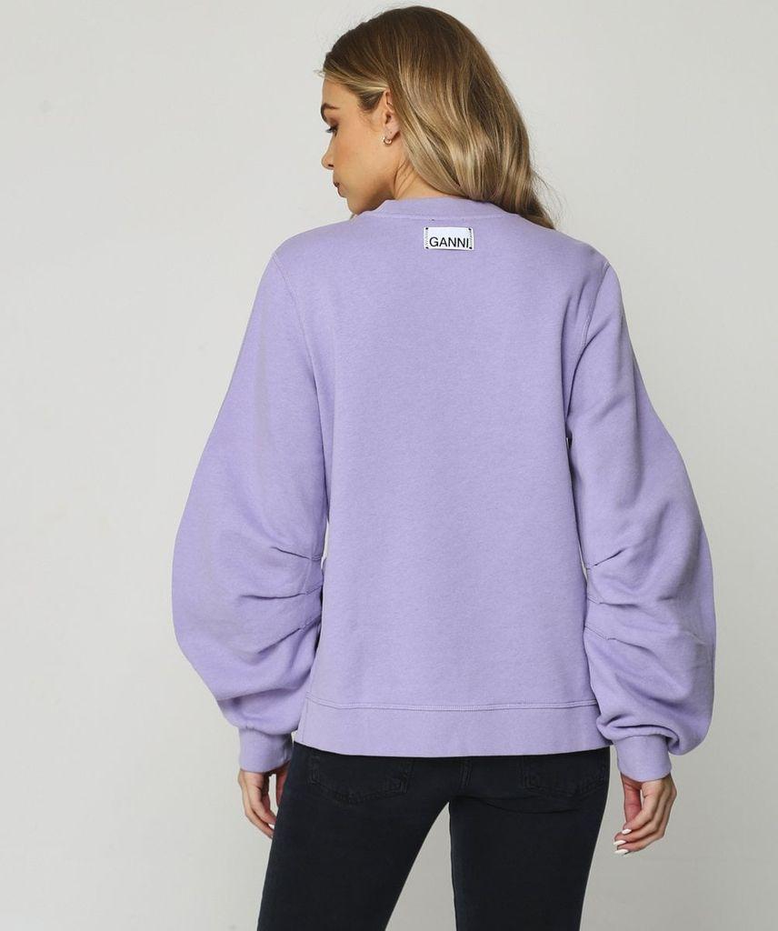Ganni Isoli Sweatshirt Colour: Purple | Lyst