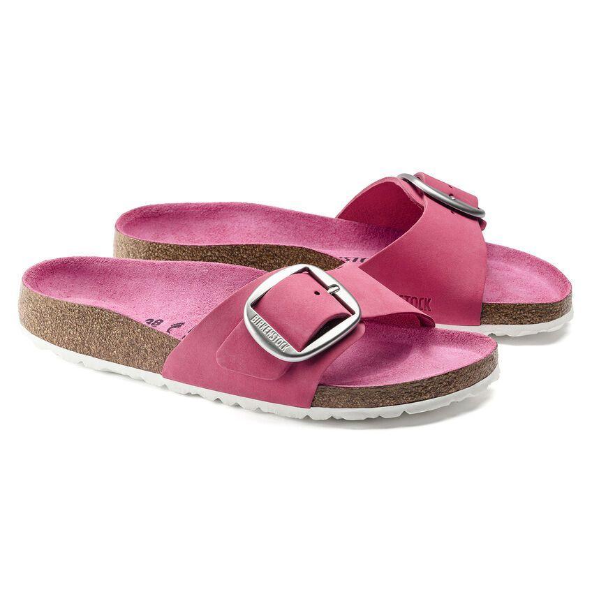 Birkenstock Copy Of Madrid Big Buckle Oiled Leather - Fuchsia in Pink - Lyst