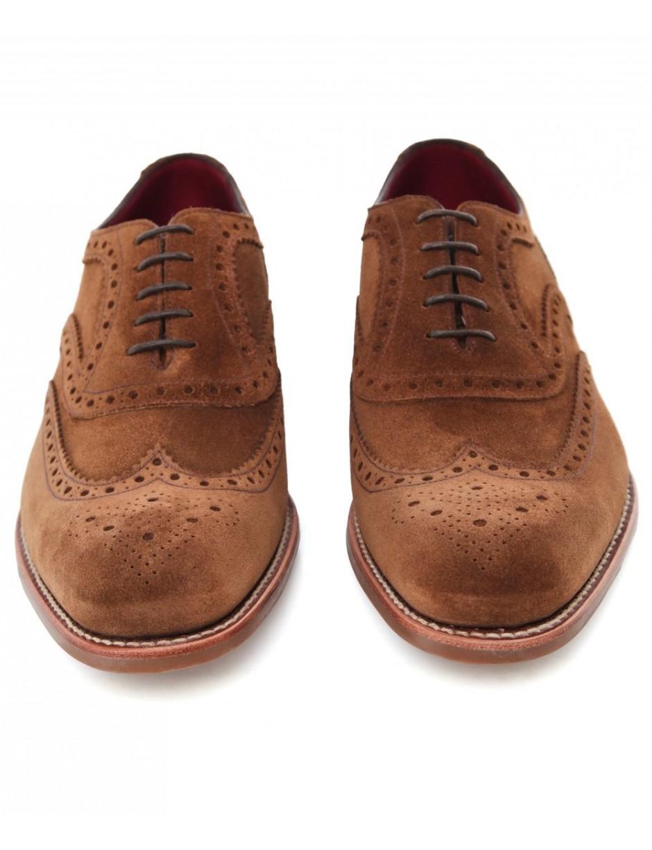 loake brown suede brogues