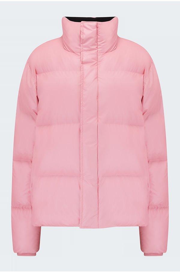 Rains Boxy Puffer Jacket In Pink Sky | Lyst